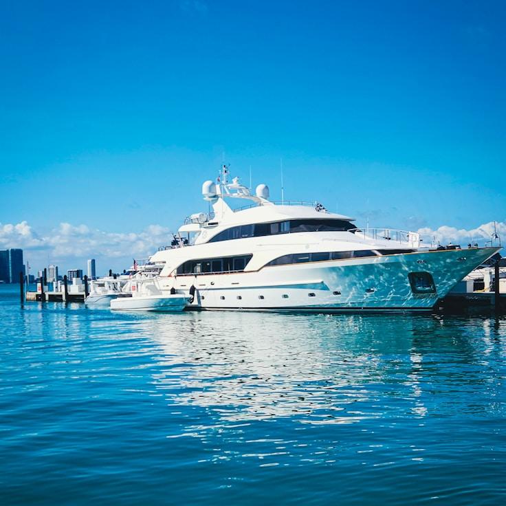 Business getaway on yacht